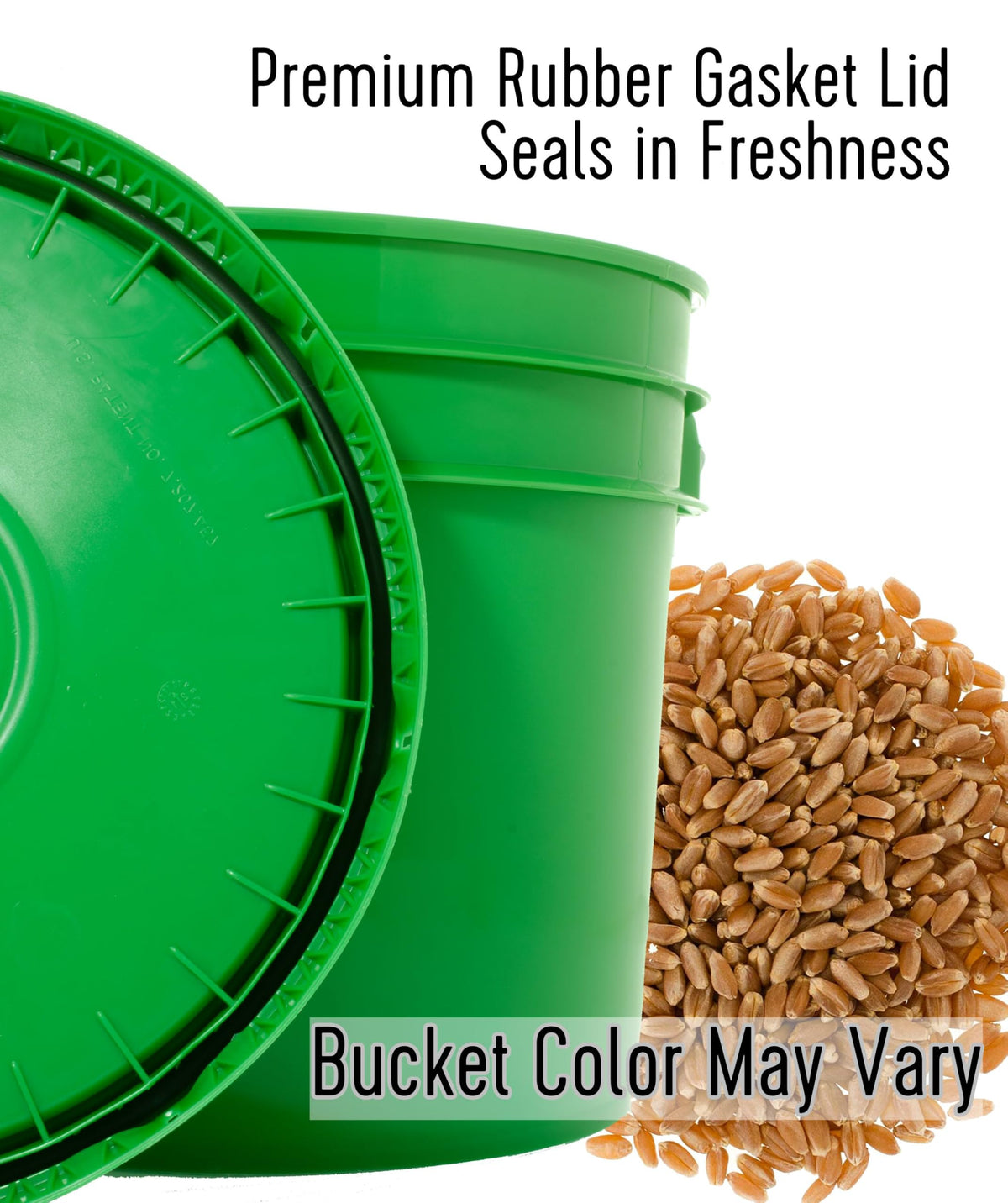 Palouse Brand Glyphosate Residue Free Hard Red Winter Wheat Berries – 25 lb Bucket | Sproutable, Non-GMO, Kosher