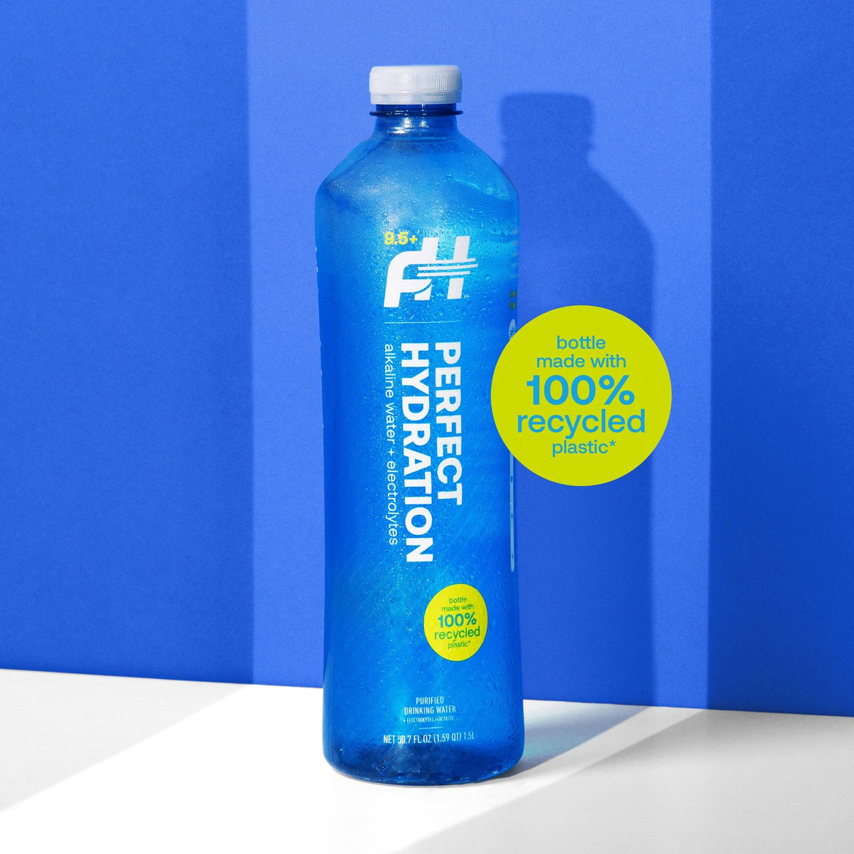 Perfect Hydration 9.5+ pH Alkaline Water – 1.5L Bottle, Case of 12 – Made in USA
