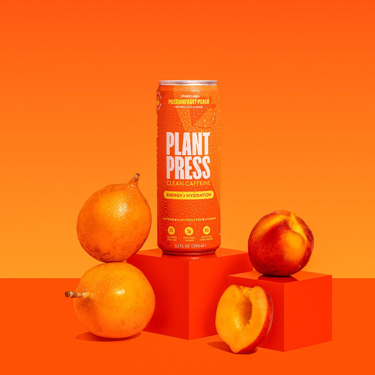 Plant Press Organic Energy Drink — 100 mg Caffeine, Full Vitamin Range, Electrolytes | Variety Pack (12 x 12 oz)