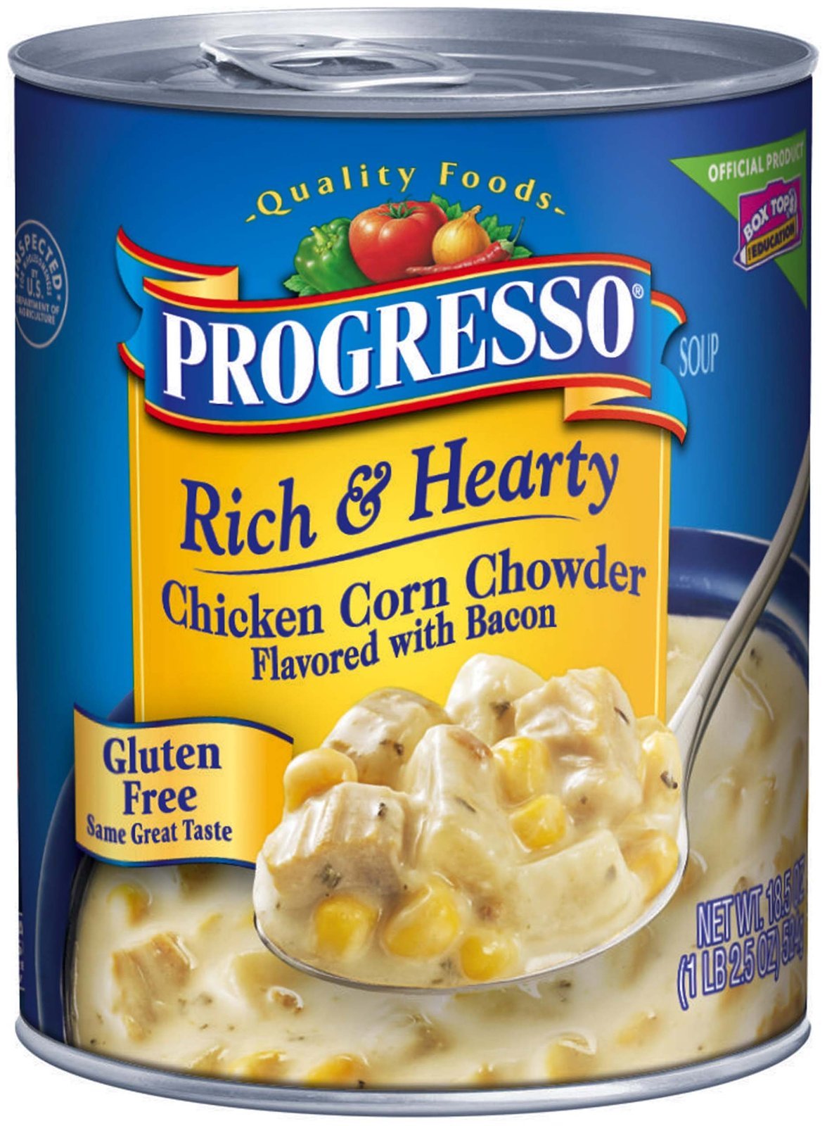 Progresso Rich & Hearty Chicken Corn Chowder Soup, 18.5 oz Can – Pack of 6