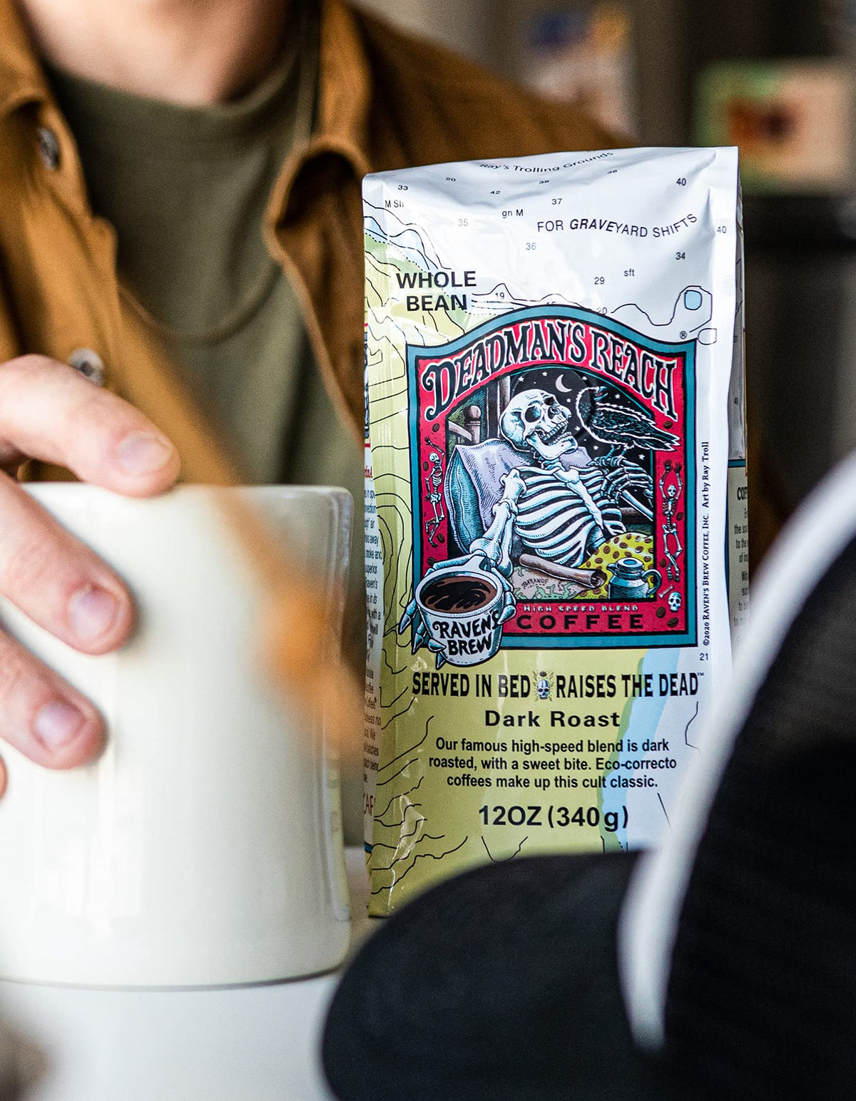 Raven's Brew Deadman's Reach 5lb | High Caffeine Dark Roast Whole Bean