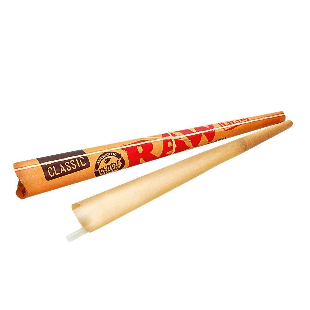RAW Classic Emperador Cone – Natural Unrefined Prerolled, 24 Count