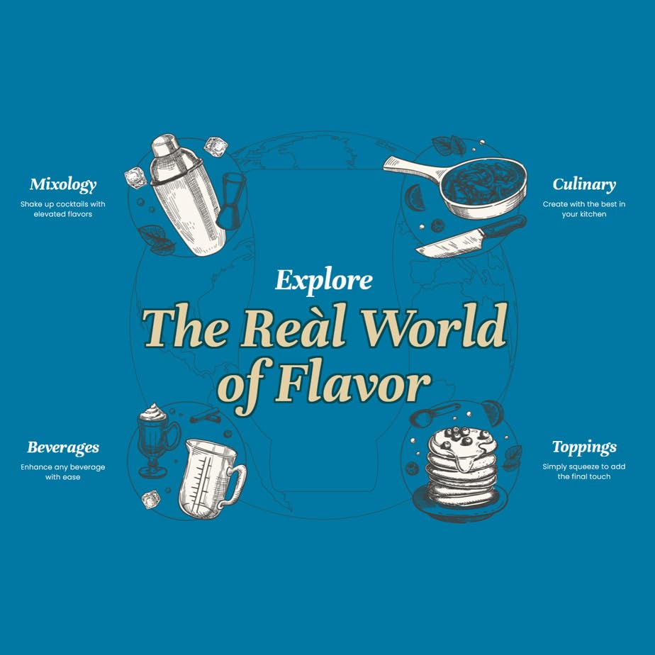 Reàl Infused Exotics Tea Flavoring Syrup – Mango, Peach & Raspberry (Pack of 3, 16.9 oz Bottles)