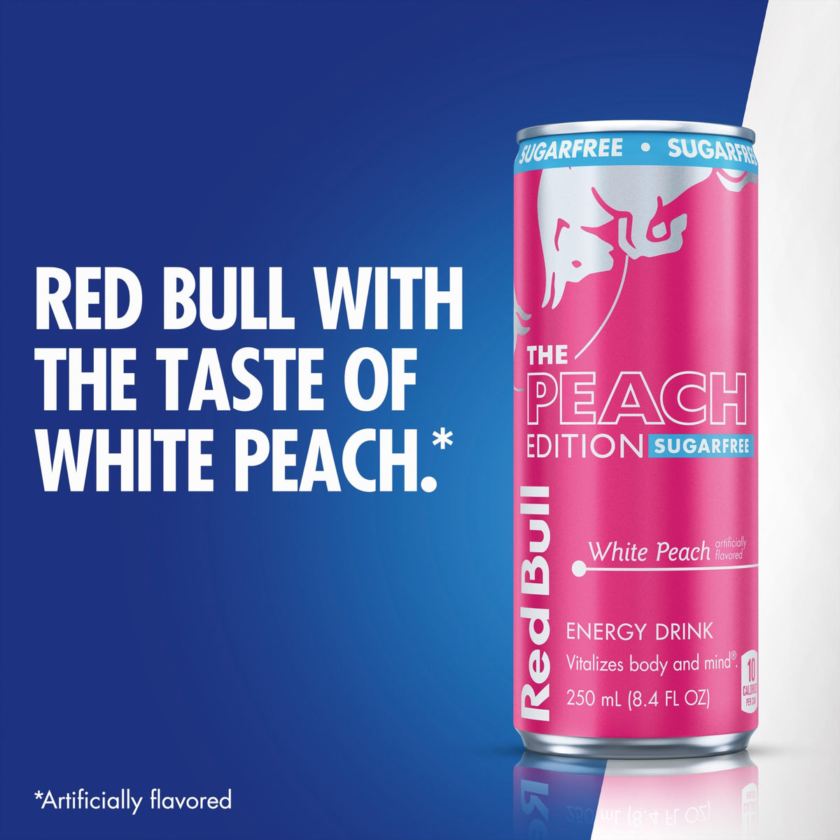 Red Bull Peach Edition Sugarfree Energy Drink – White Peach, 8.4 oz Can (24 Pack)