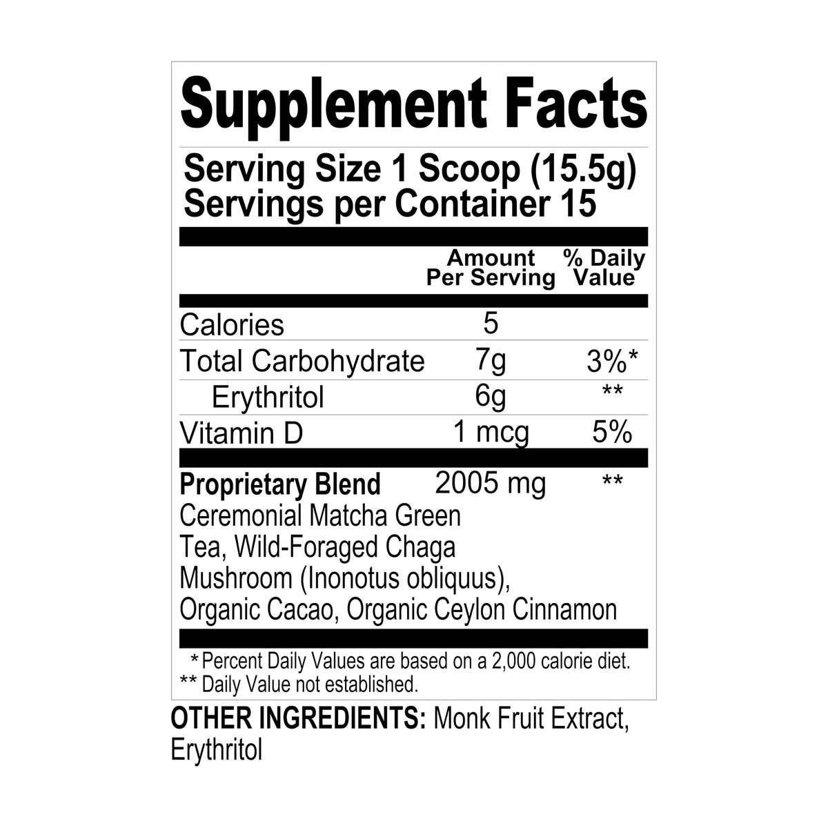 Renude Chaga Matcha - Ceremonial Matcha & Wild Chaga Powder for Energy & Adaptogens