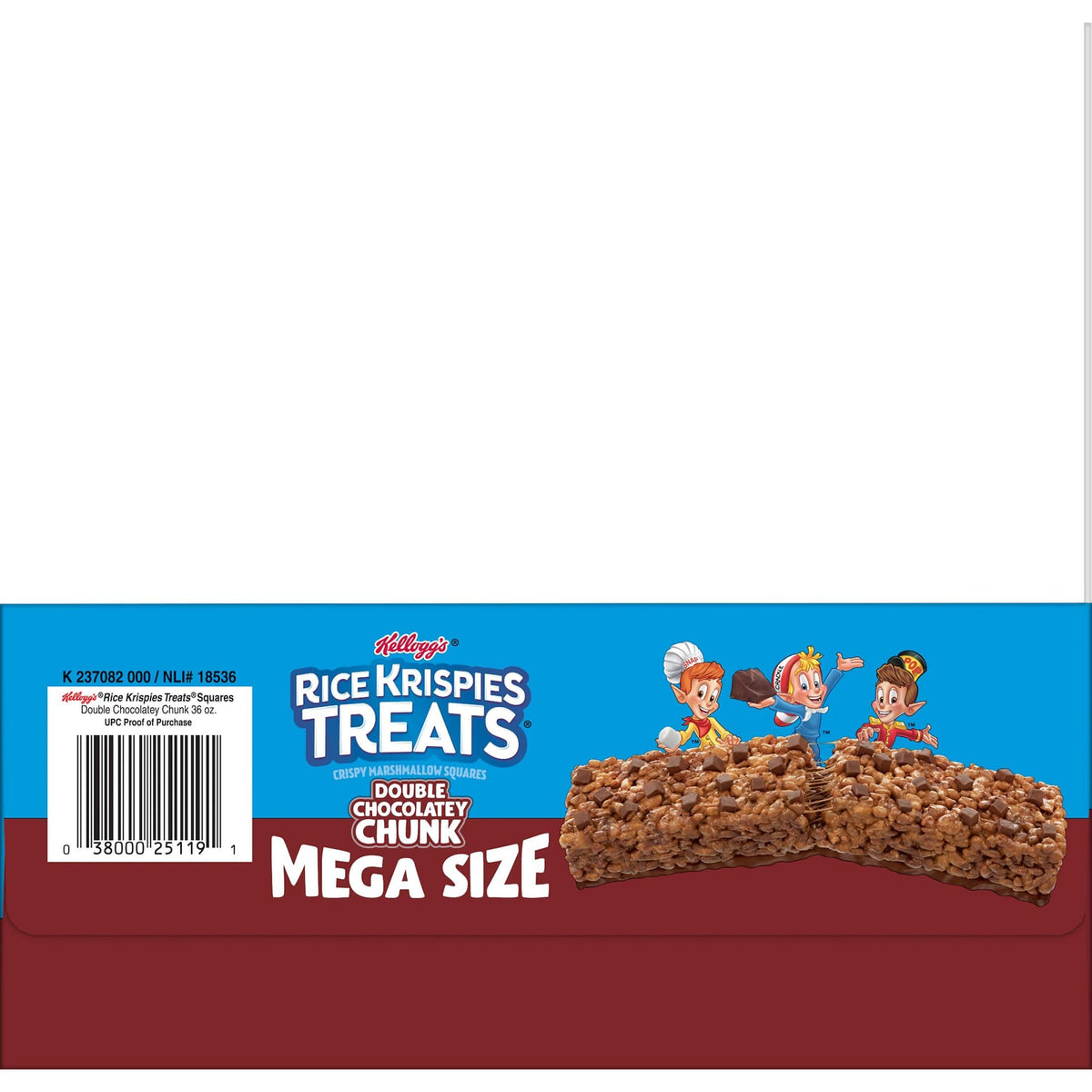Rice Krispies Treats Mega Bars – Double Chocolatey Chunk Marshmallow Snack Bars, 36oz Box (12 Count)