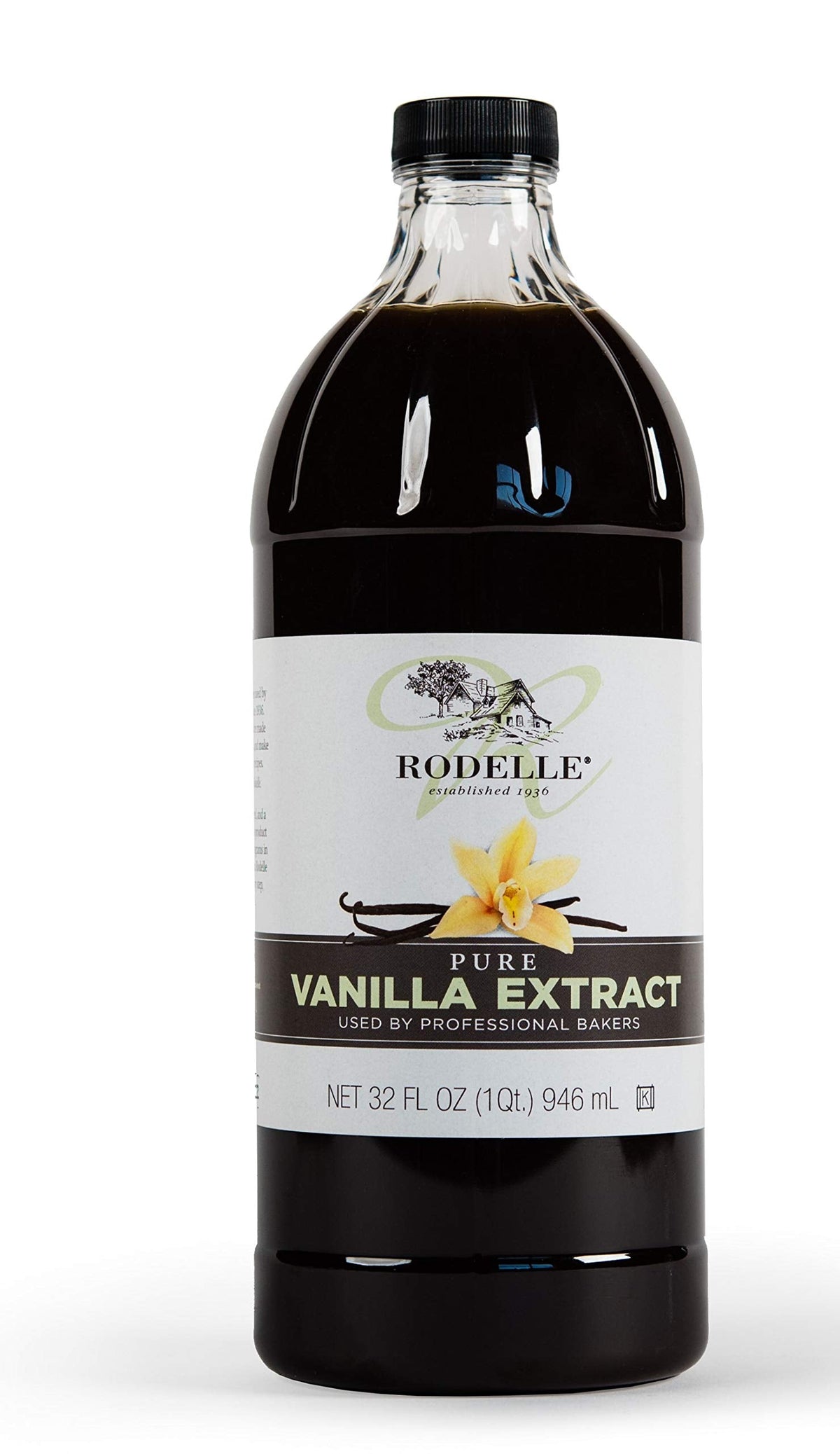Rodelle Pure Vanilla Extract – 32 oz Bottle for Chefs & Home Cooks