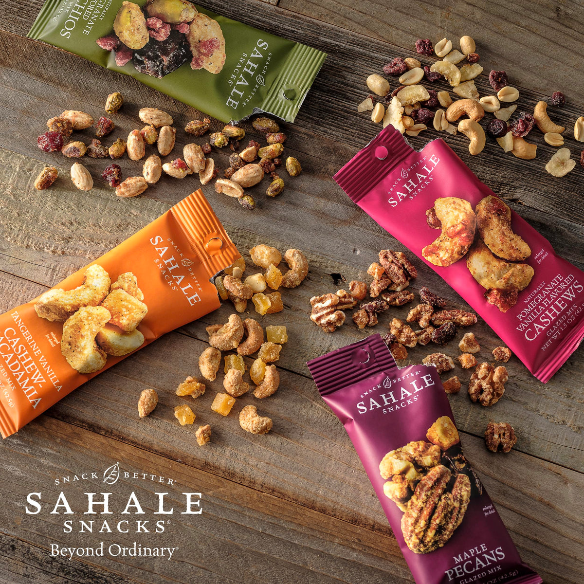 Sahale Snacks California Dry Roasted Almonds – Grab & Go 1.5 oz Pouches (18 Pack) – Non-GMO, Kosher, Gluten-Free