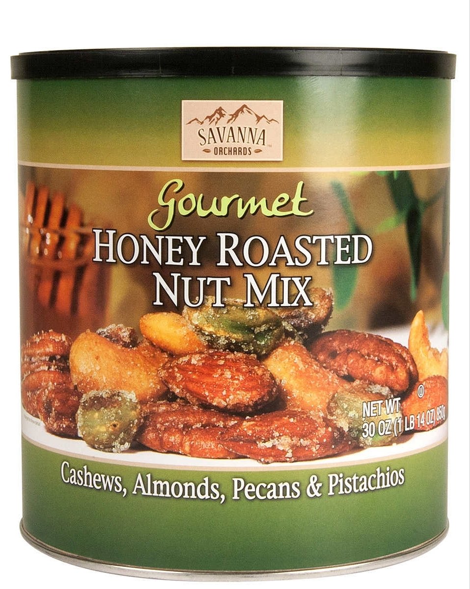 Savanna Orchards Gourmet Honey Roasted Nut Mix with Pistachios – 30 oz