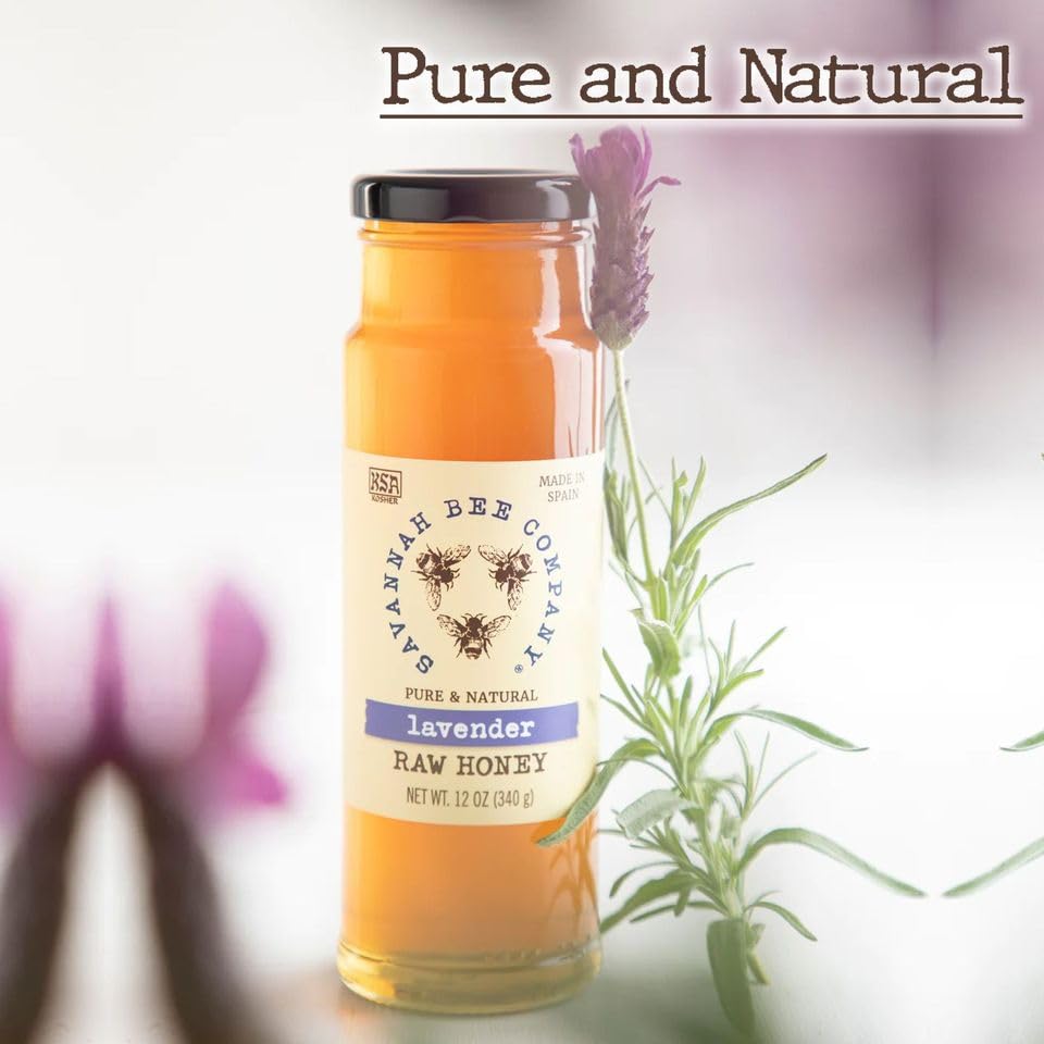 Savannah Bee Company Honey - Pure Raw Lavender Honey, 12 oz