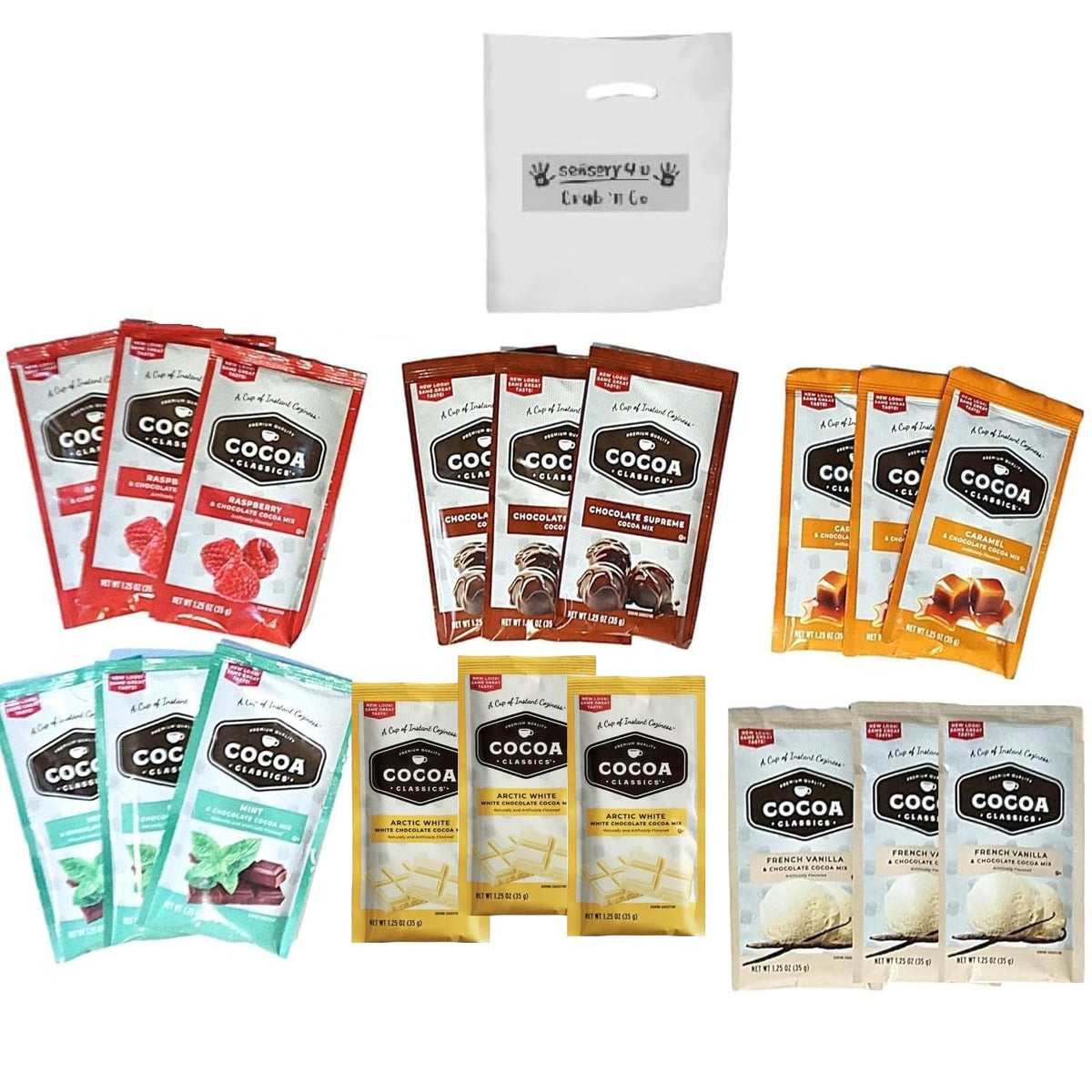 SENSORY4U Land O Lakes Cocoa Grab Bag - 18-Pack Variety Gift Set (6 Flavors)