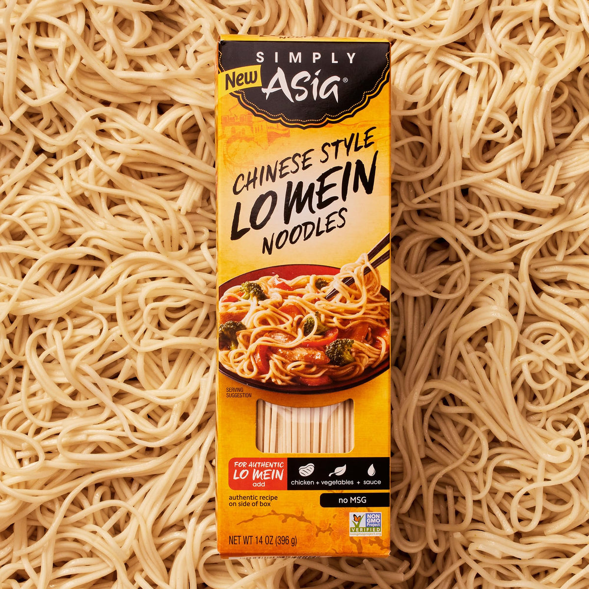 Simply Asia Lo Mein Noodles Chinese Style No MSG, 14 oz | Stir-Fries, Soups & Cold Noodle Salads