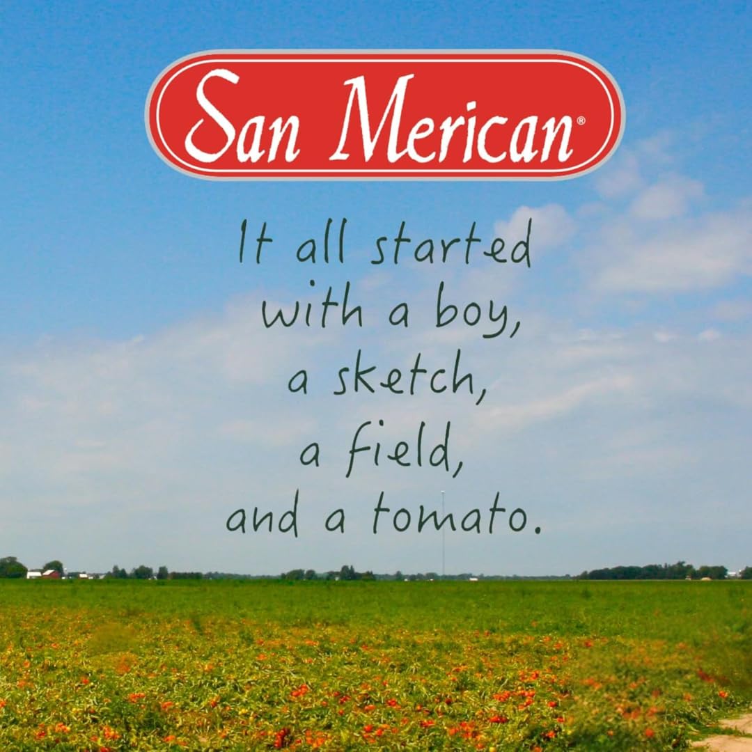 SMT San Merican Tomato Whole Peeled Tomatoes – 28oz Pack of 6, USA Grown