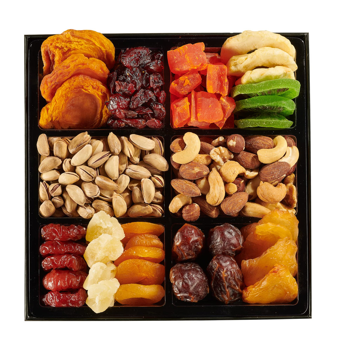 Snackberry Dried Fruit & Nuts Gift Basket – Gourmet Kosher Snack Box (12‑Piece Assortment)