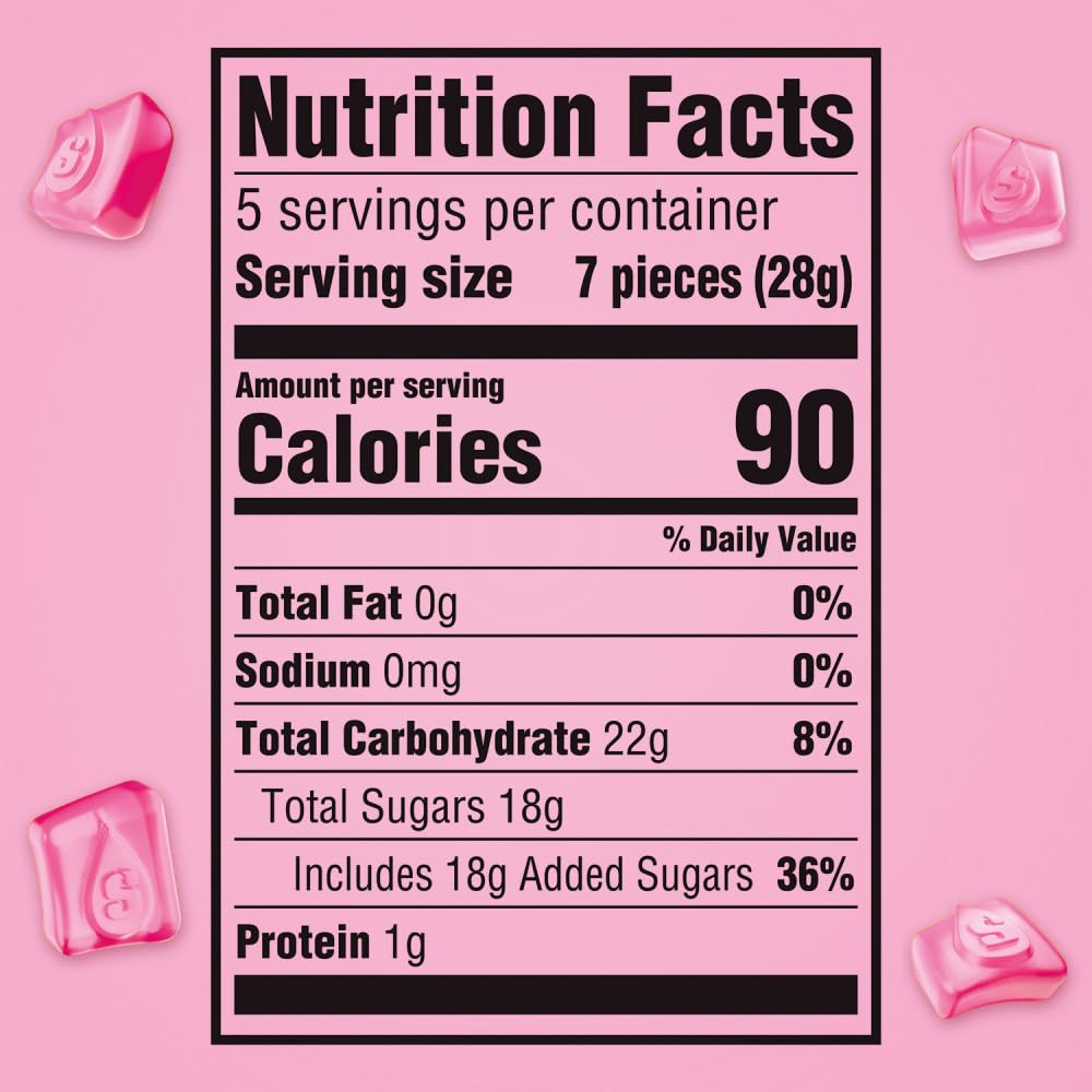 STARBURST All Pink Gummies – 5 oz Bags (12-Pack Bulk) | Strawberry Flavor, Individually Wrapped