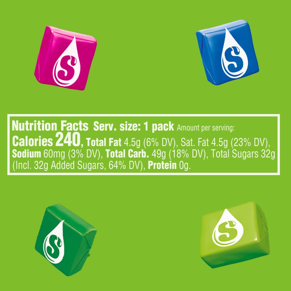 STARBURST Sour Chewy Candy – 24-Count Share Size Pack, Tart Fruit Flavors