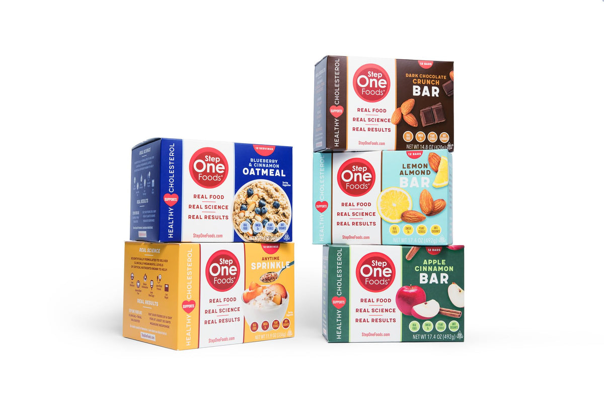 Step One Foods Blueberry Cinnamon Oatmeal – Heart Health, Plant Sterols, Omega-3, Fiber