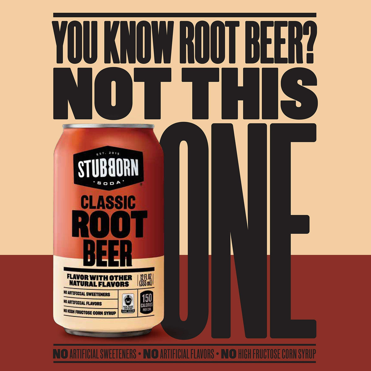 Stubborn Soda 3-Flavor Variety Pack – 12 x 12 oz Cans | No Artificial Additives, Fair Trade Cane Sugar