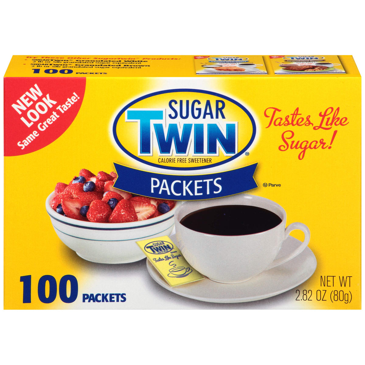 Sugar Twin Calorie-Free Sweetener – 100 Packets per Box, Pack of 12