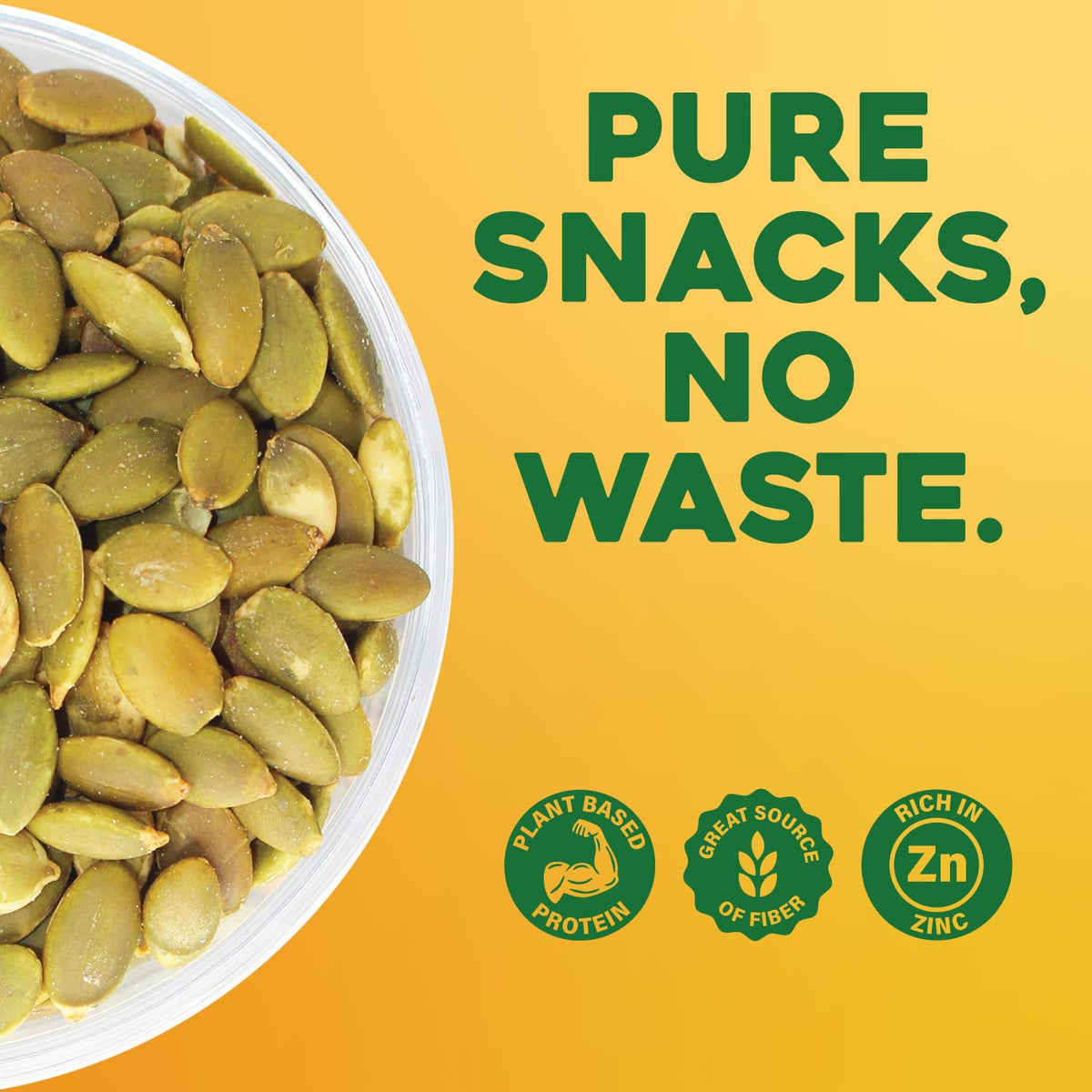 Sunbest Natural Roasted Pumpkin Seeds – 5 lb Bulk Bag, Shelled Pepitas, Non-GMO, Vegan, Kosher
