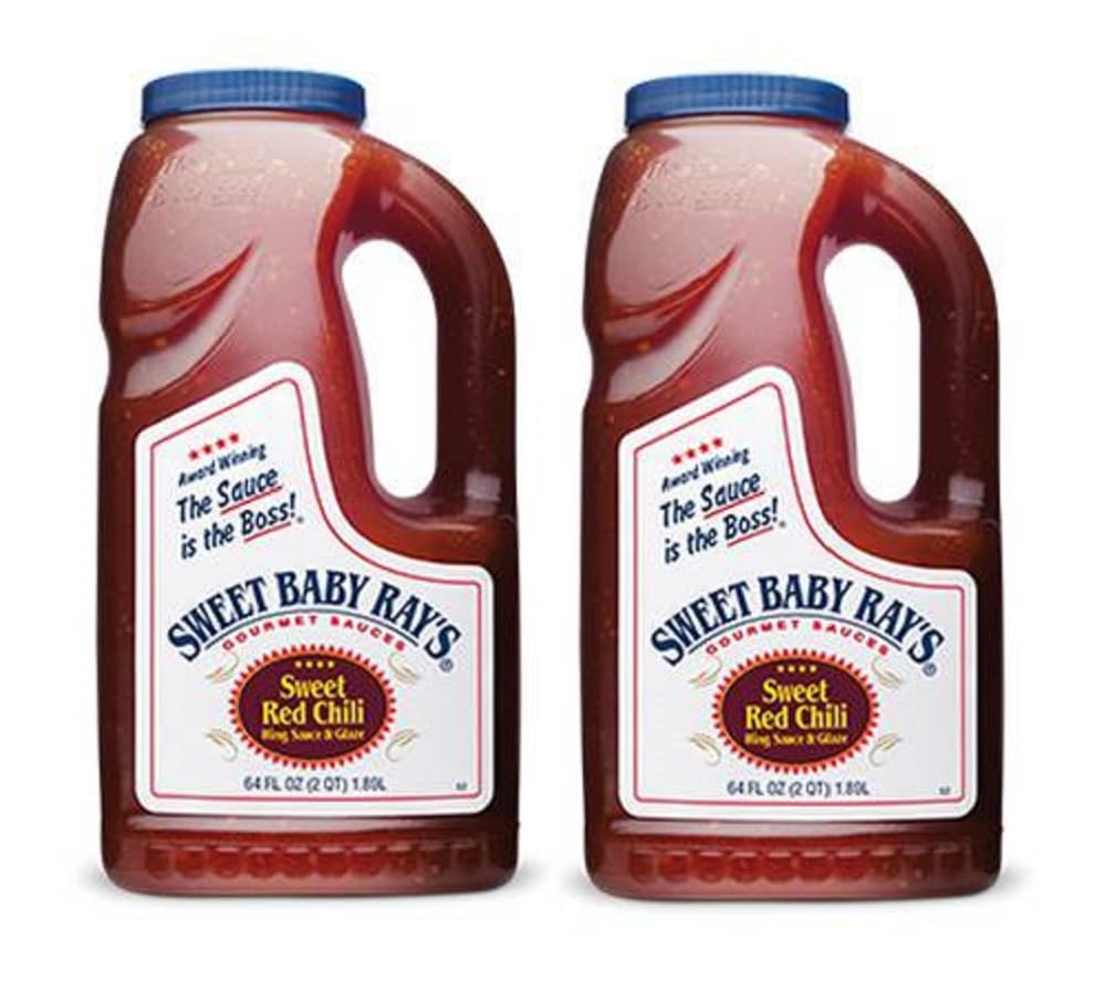 Sweet Baby Ray's Sweet Red Chili Wing Sauce 64 Oz (2 Pack) - Versatile Wing Sauce for Wings, Dipping & Grilling