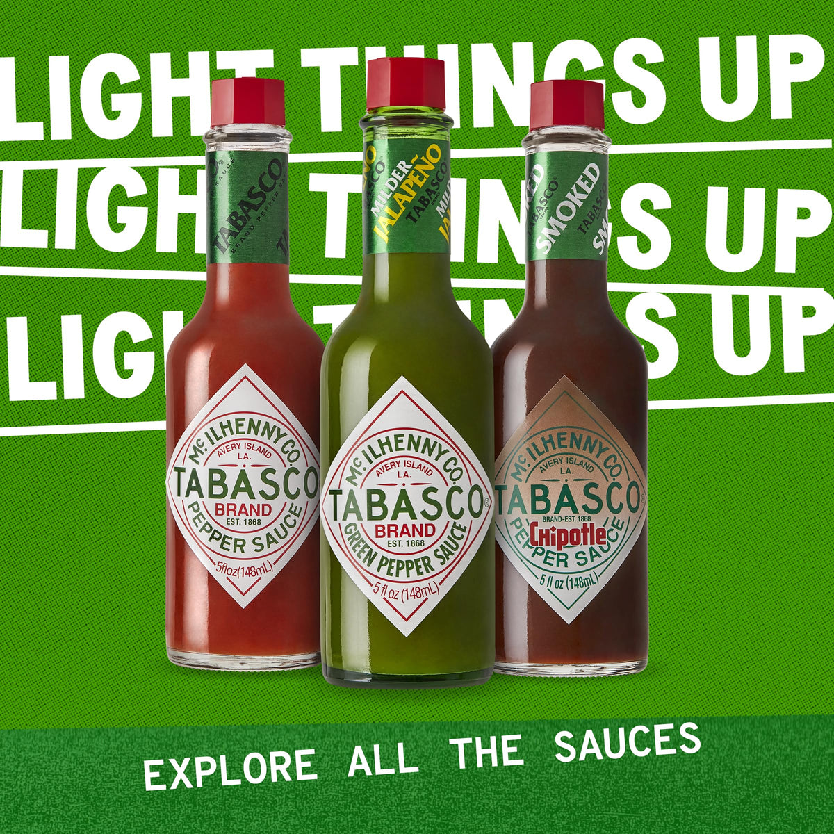 TABASCO Green Jalapeño Pepper Sauce – Mild Hot Sauce, 64 oz Bulk Jug | Versatile, Gluten Free & Vegan