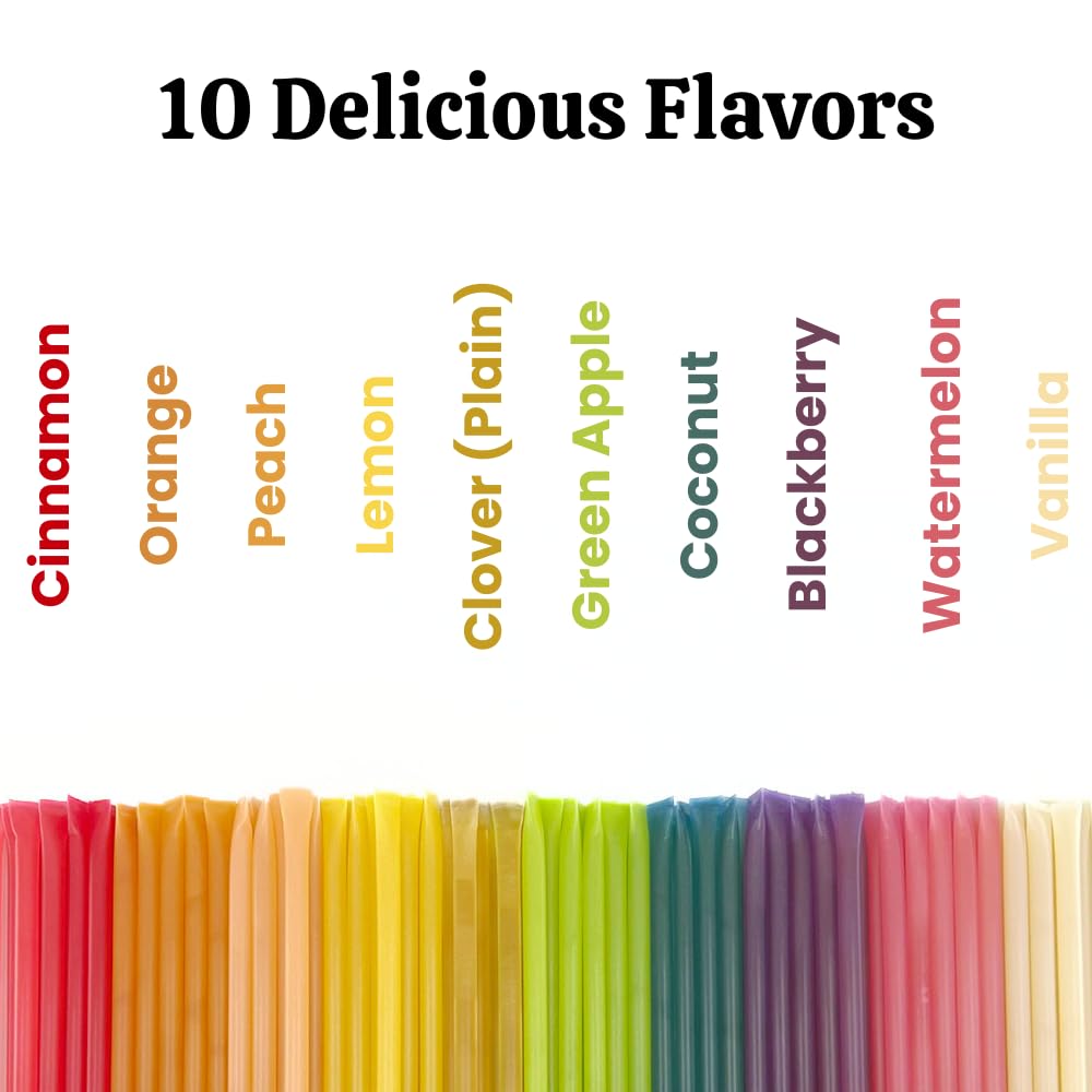 The Honey Jar Variety Pack Honey Sticks – Pure Clover Honey, 100 Count (USA Made)