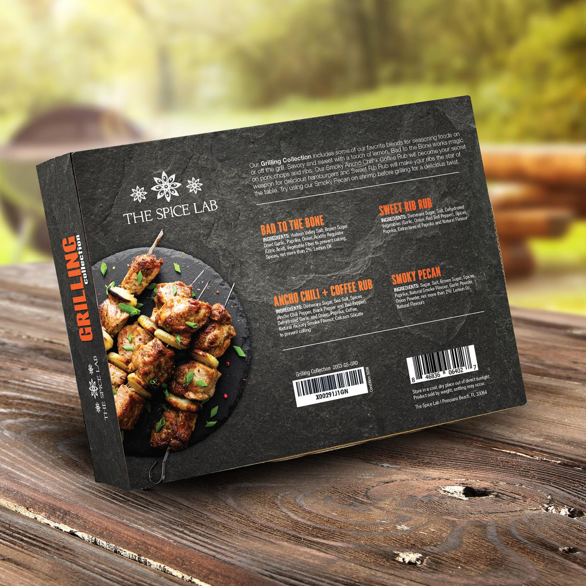 The Spice Lab Grilling Spices Gift Set – 4 BBQ Rubs for Grilling | Kosher Non-GMO, Made in USA