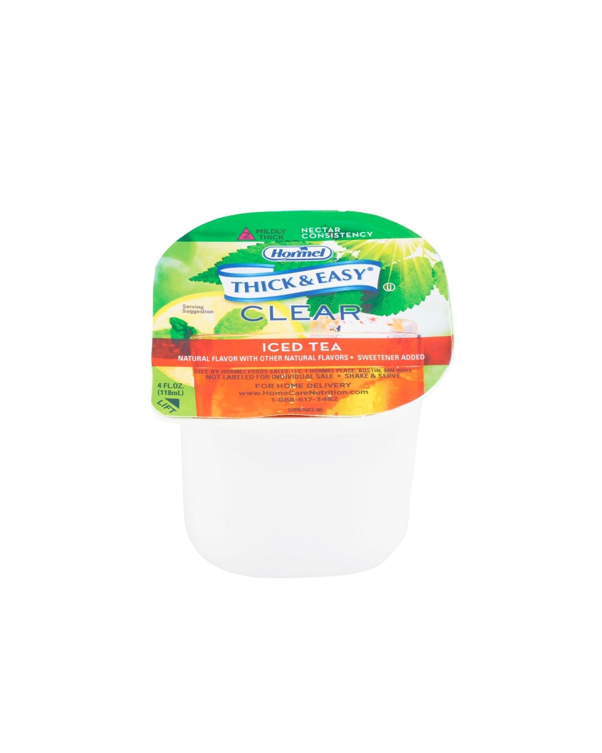 Thick & Easy Lemon Iced Tea Thickened Beverage – 4 oz Cup, 24 Count