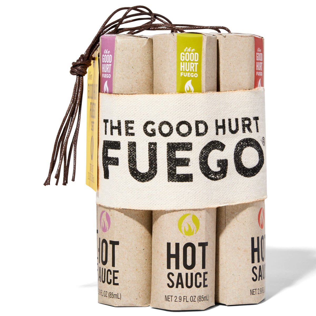Thoughtfully The Good Hurt Fuego Hot Sauce Sampler Gift Set — 7 Flavors