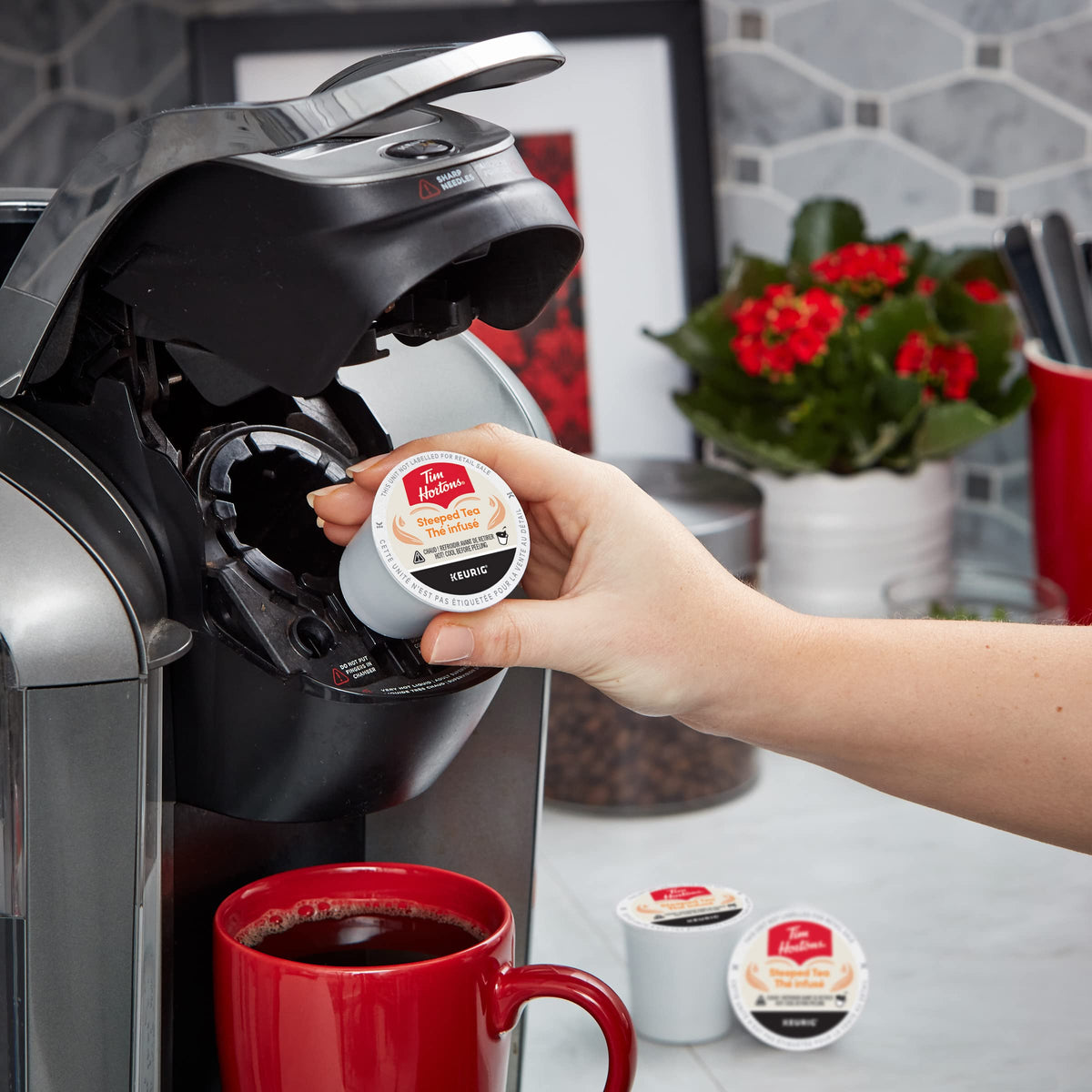 Tim Hortons Steeped Orange Pekoe Tea Pods – 30 Keurig K-Cups (Black Tea)