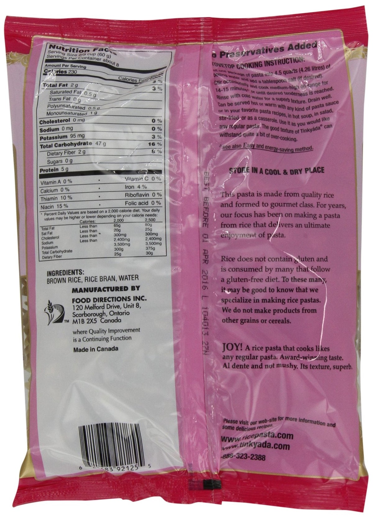 Tinkyada Brown Rice Pasta – Spirals, 16 oz (Pack of 12) | Gluten-Free & Al Dente