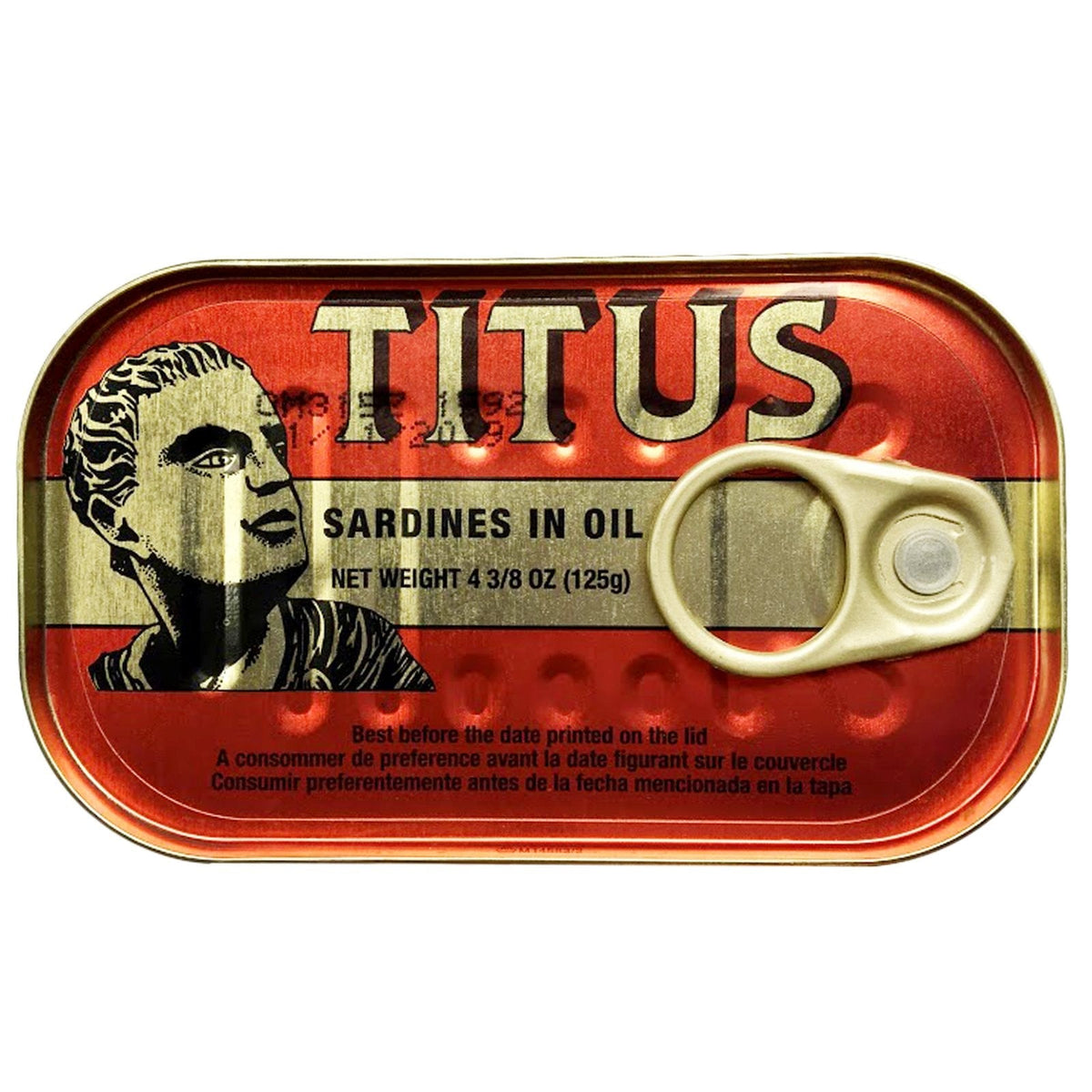 TITUS Univer Meaty Sardines in Soybean Oil – Omega-3 Rich, Pack of 12