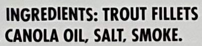 Trader Joe's Smoked Trout Fillets in Oil, Skinless – 3.9 oz Tin (6 Pack)