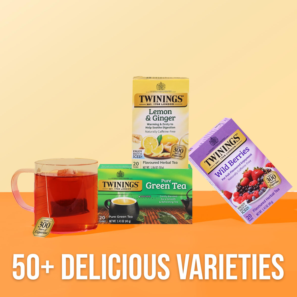 Twinings Wild Berries Herbal Tea – 120 Bags (6 x 20), Naturally Caffeine-Free