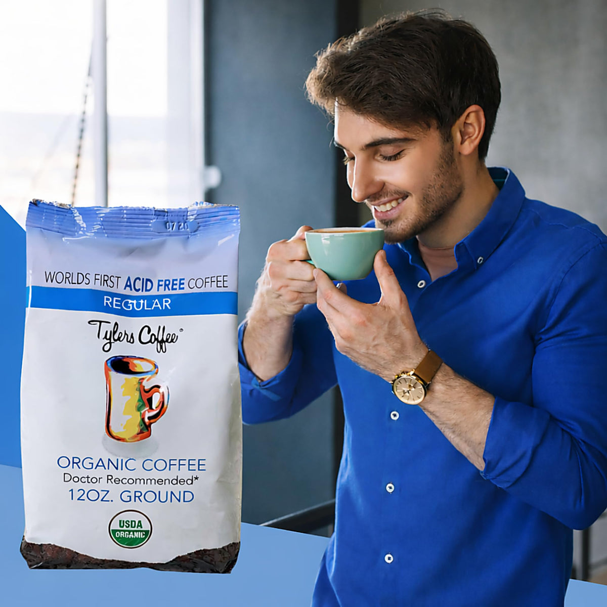 Tyler’s Coffee - 100% Ground Arabica Full Flavor 12 oz (Pack of 2) | Specialty Coffee