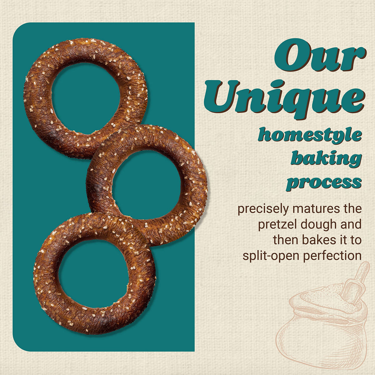 Unique Snacks Sourdough Craft Beer Pretzel Rings – Vegan, OU Kosher, Non-GMO, 11 oz Bag (Pack of 6)