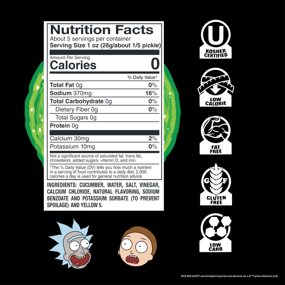 Van Holten's Pickles - Rick and Morty Pickle Rick in a Pouch (12 Pack) - Official Collectible Dill Snack