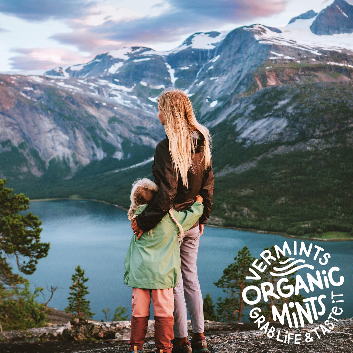 Vermints Organic Breath Mints – 120-Count Travel Pack with Peppermint, Ginger, Wintergreen, Cinnamon, Chai & Café Express