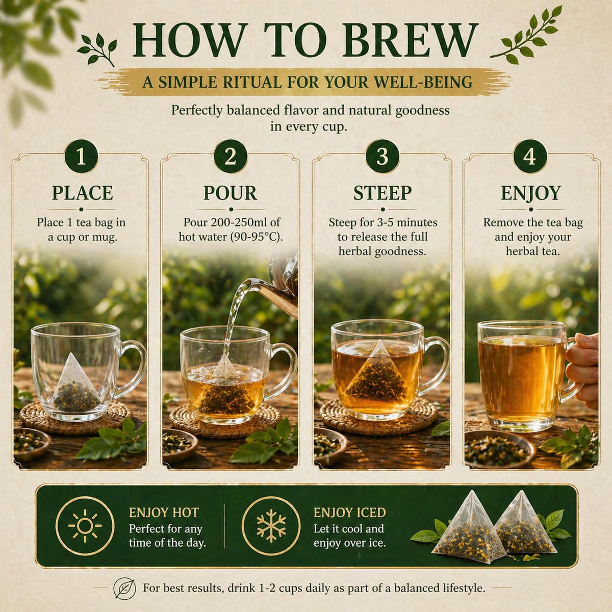 VivaMelhor Jamaican Healing Garden Blood Detox Tea – Wildcrafted Jamaica Herbs, 160g
