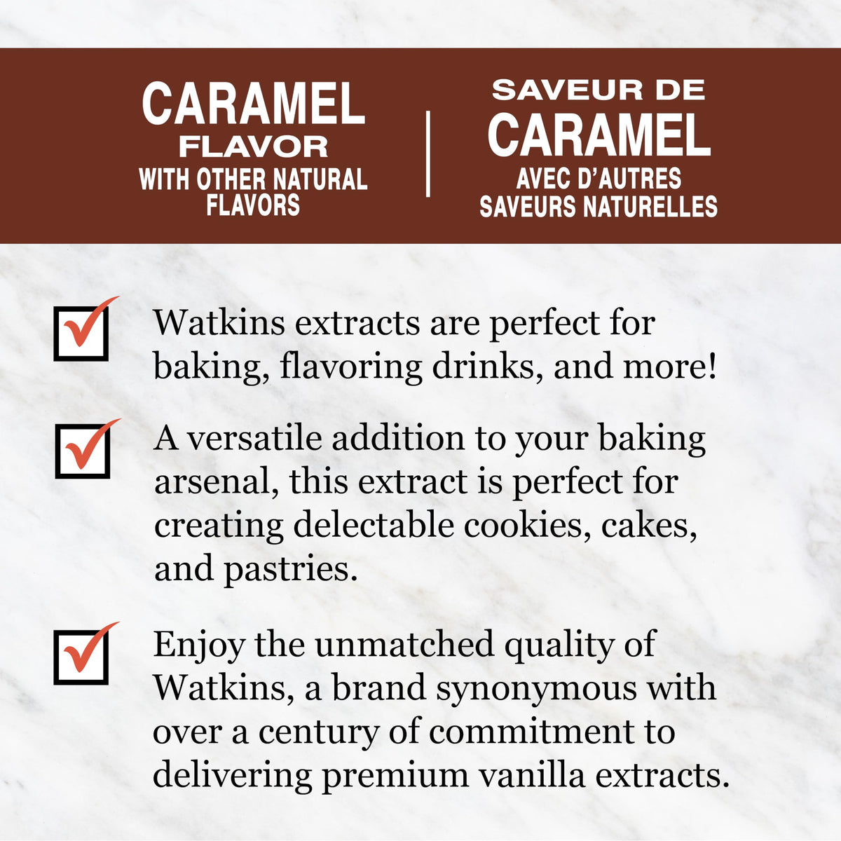 Watkins Caramel Flavor 2 oz Bottles (Pack of 6) — Crafted in the USA