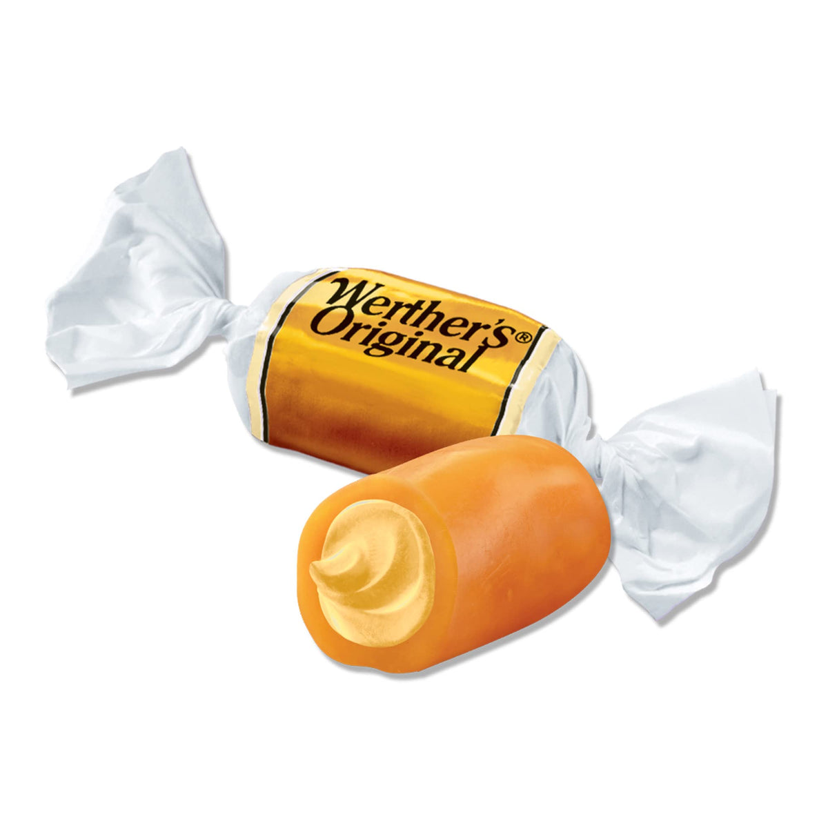 Werther's Original Vanilla Creme Soft Caramels – 12 Pack, 2.22 oz Bags | Individually Wrapped
