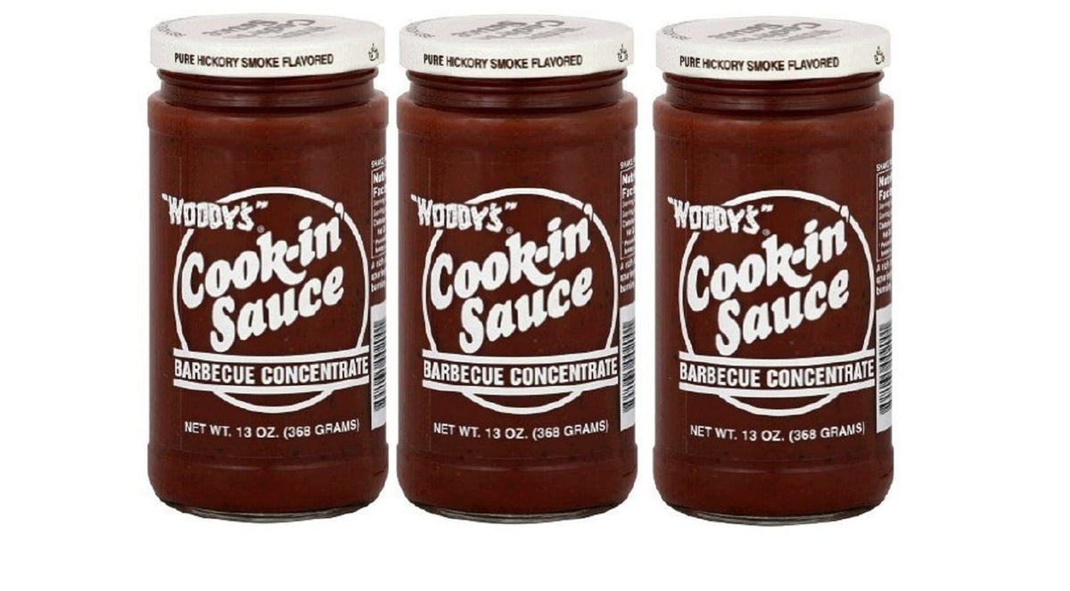 Woodys Cook-in' Sauce Barbecue Concentrate – Pack of 3 (13 oz each)
