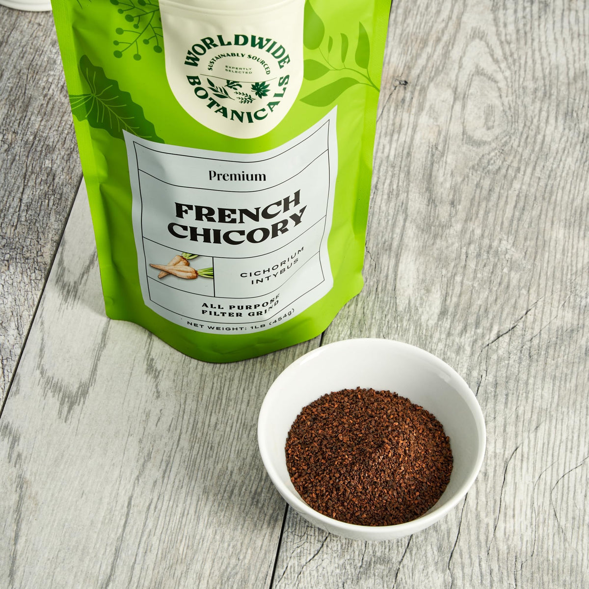 Worldwide Botanicals French Chicory Root 1 lb – Brew Like Coffee, Caffeine Free