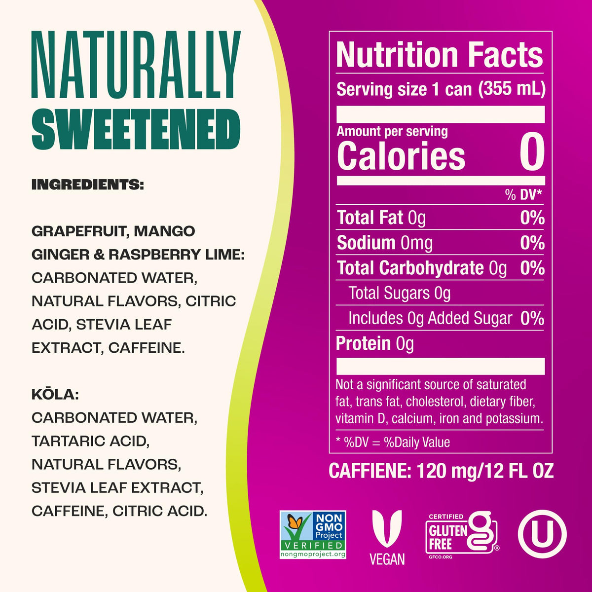 Zevia Zero Sugar Energy Drink – Classic Variety Pack (12-Pack, 12 oz Cans) | Naturally Sweetened, 120 mg Caffeine, Gluten-Free, Vegan