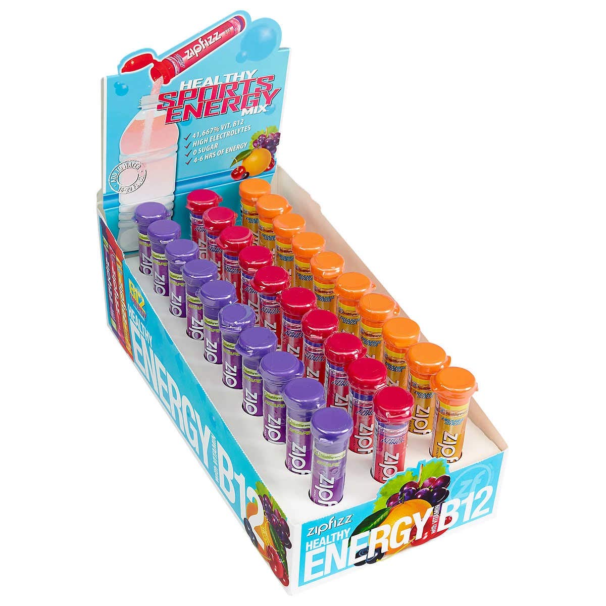 Zipfizz Healthy Energy Drink Mix - Variety Pack - 30 Tubes (2 Pack) | Gluten Free & Sugar Free