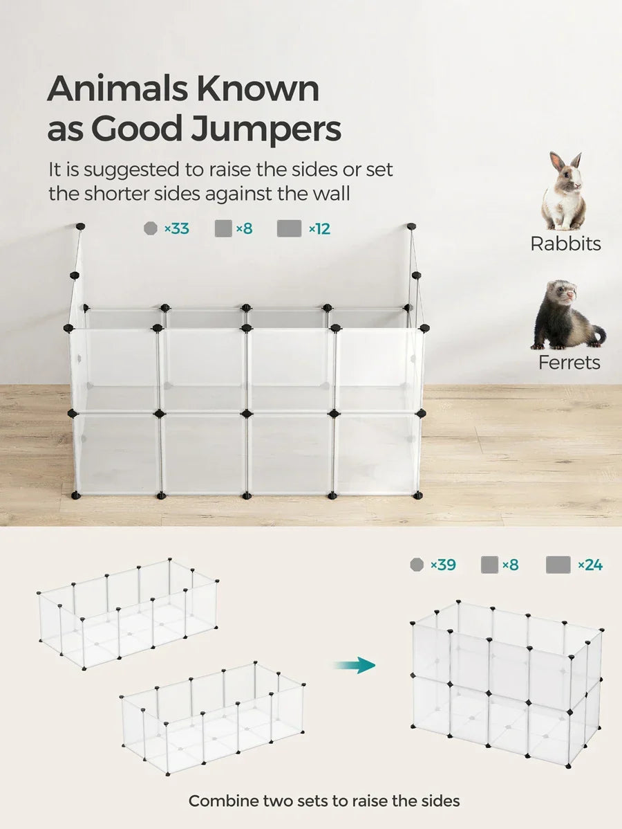 SONGMICS Pet Playpen With Floor