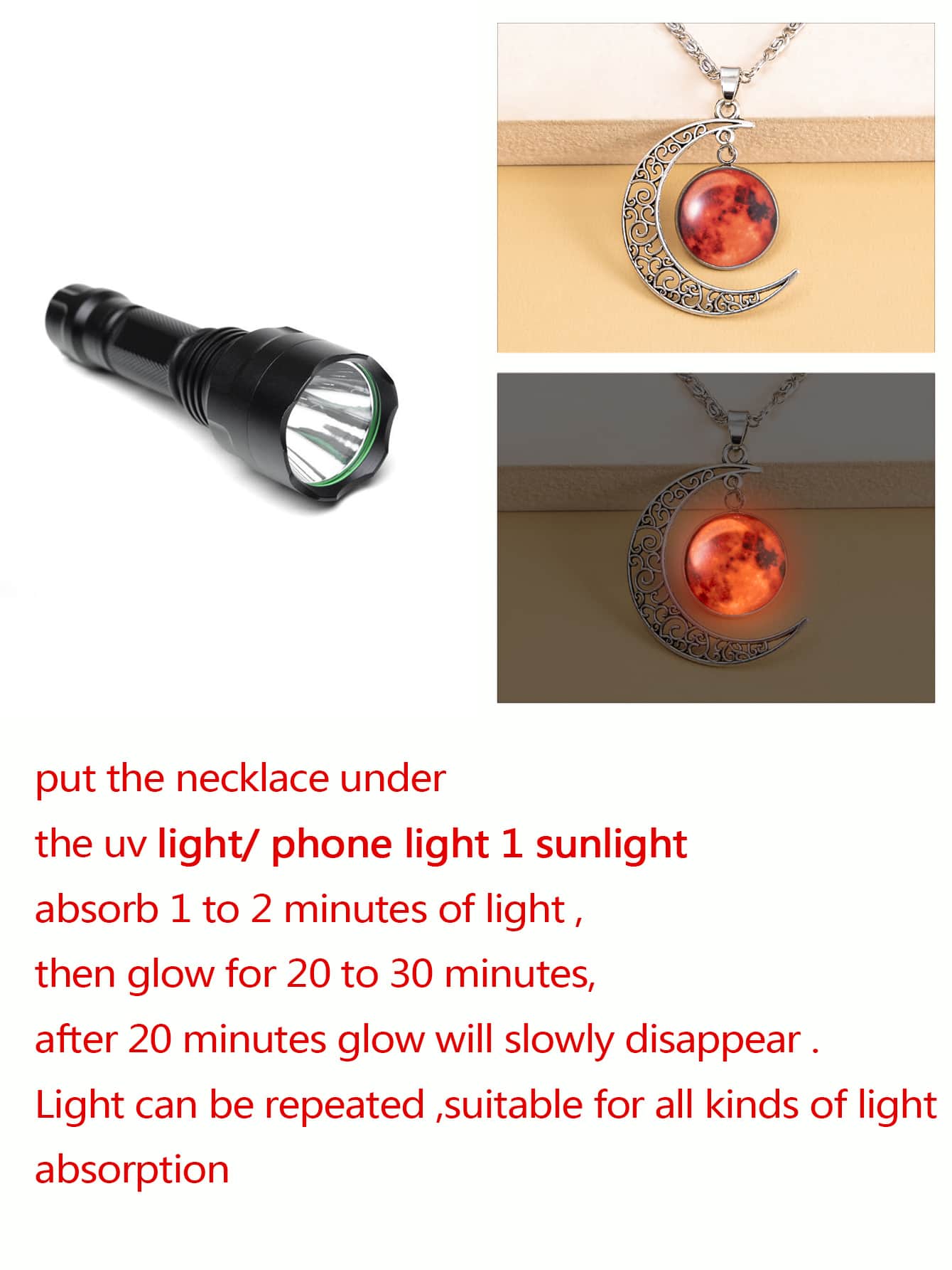 suteyi Moon Pendant Necklace