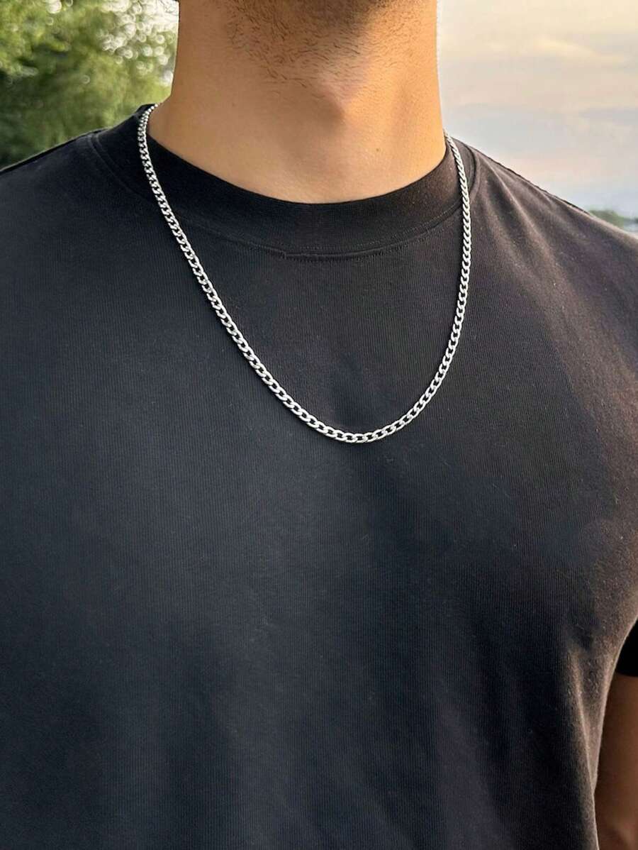 Fashion Men's Lock Chain Necklace