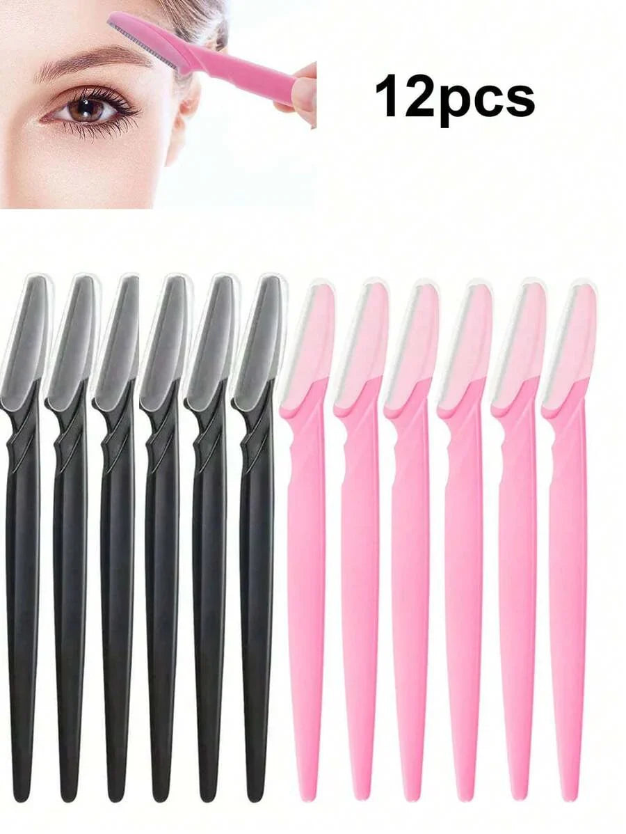 12pcs Women Eyebrow Razor